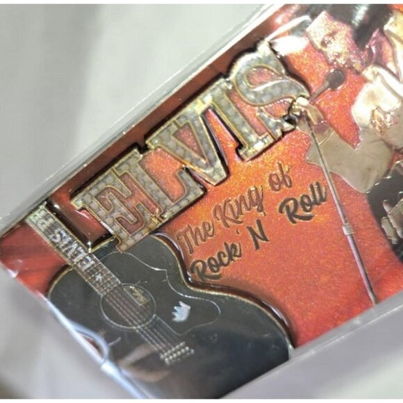 Elvis Presley Red Magnet Bottle Opener Magnetic New The King Neon Lights Guitar - Picture 3 of 4
